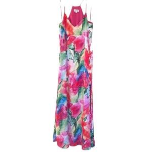 Colorful Maxi dress with pockets
